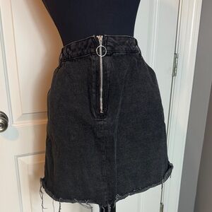 Primark Denim&Co Charcoal Denim Zipper Skirt